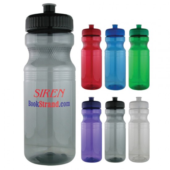 Banded Gripper Bottles With Straw, 24 oz, Custom Water bottles, Plastic  Bottles, Sports Bottles, Custom Bike Waterbottle, Custom Sports Bottles